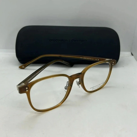 ProDesign 4790 Unisex Eyeglasses Fames Case RXable 5025 Brown NWT
